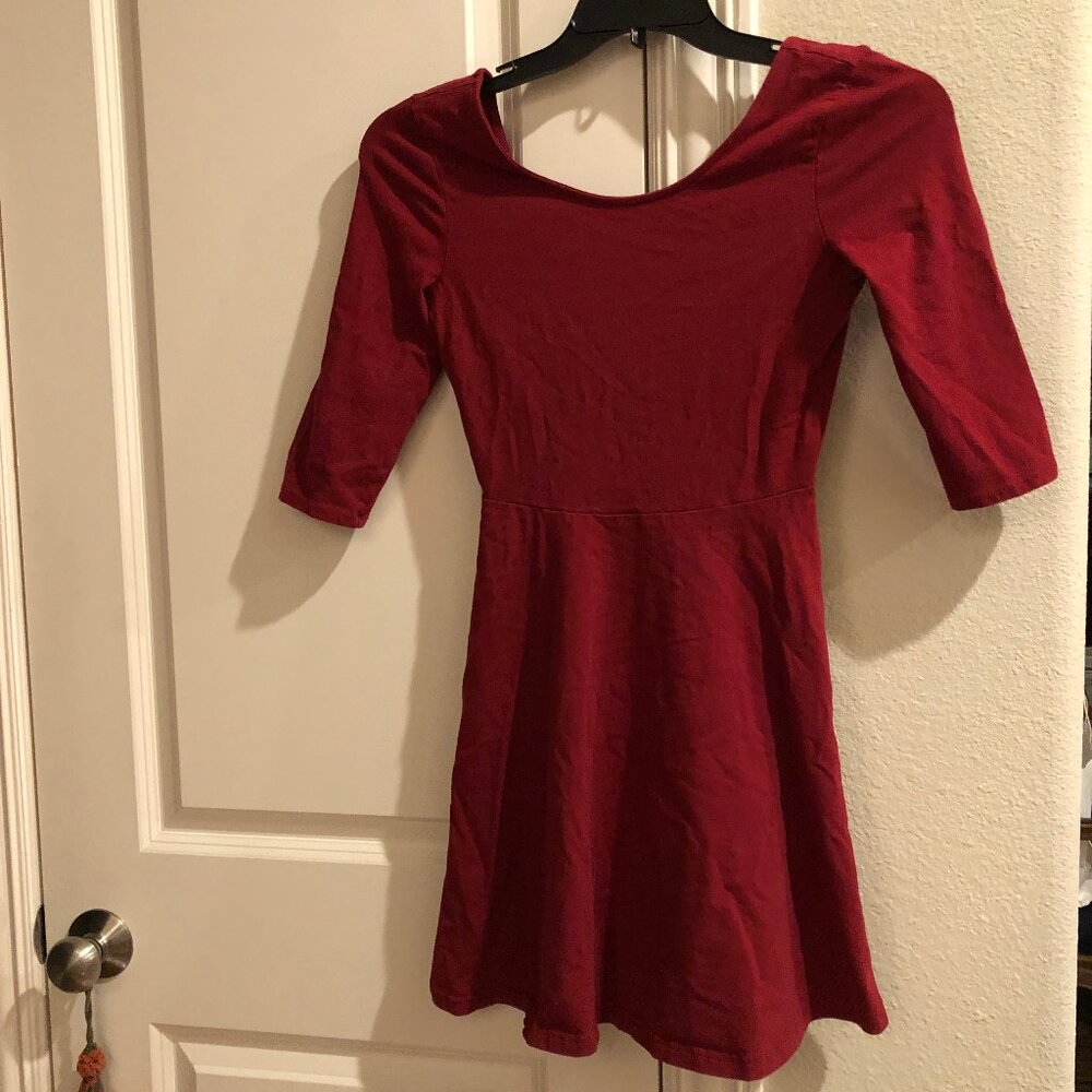 Burgundy Express Dress